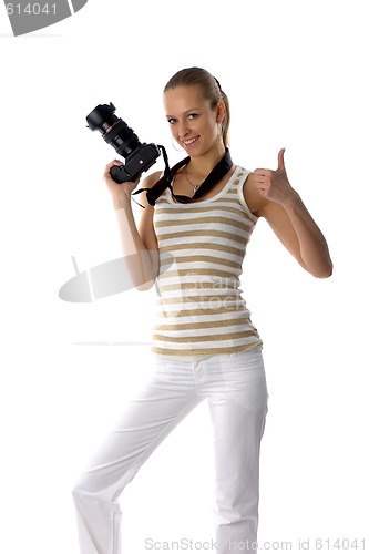 Image of girl with camera