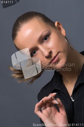 Image of attractive girl portrait