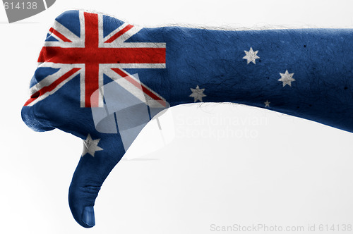 Image of thumb down australia