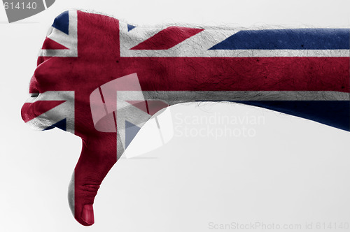 Image of thumb down great britain