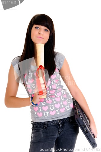 Image of Teenager schoolgirl