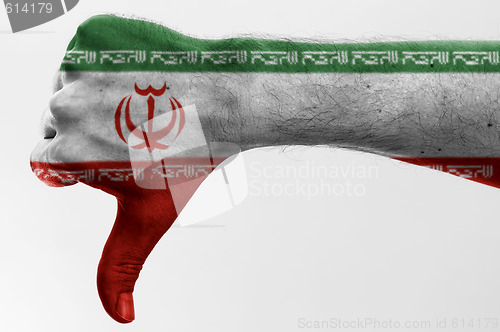 Image of thumb down iran