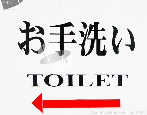 Image of Bilingual toilet indicator