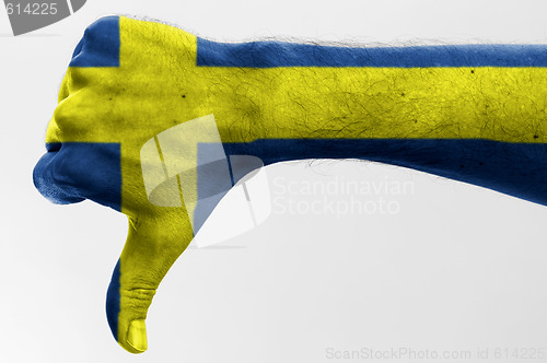 Image of thumb down sweden