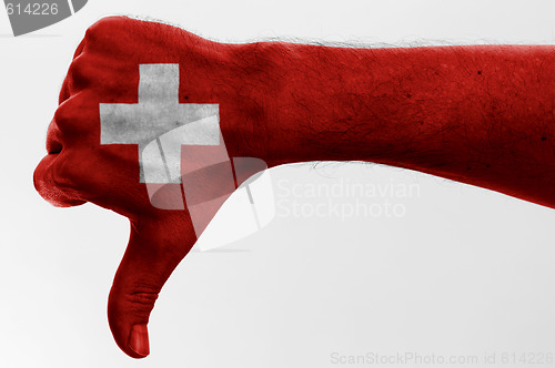 Image of thumb down switzerland