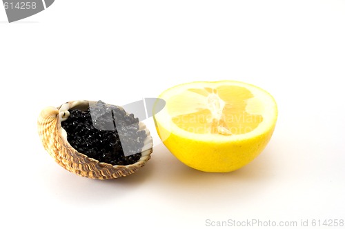 Image of Seashell and lemon