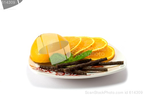 Image of Orange, mint, cocolate