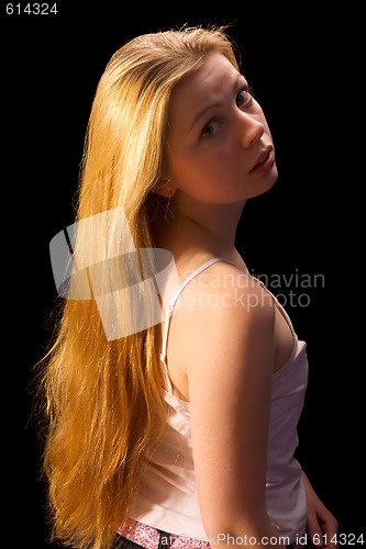 Image of girl with long hair