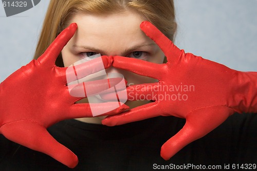 Image of red gloves