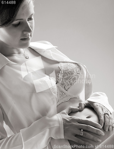 Image of pregnant woman portrait