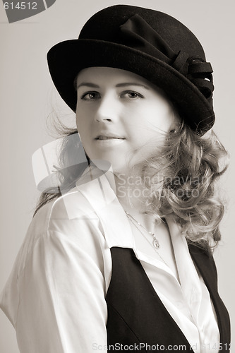 Image of young woman portrait