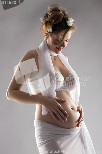 Image of pregnant woman portrait