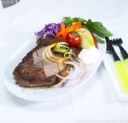 Image of beef ribeye steak