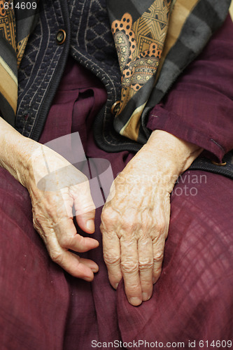 Image of Old woman hands