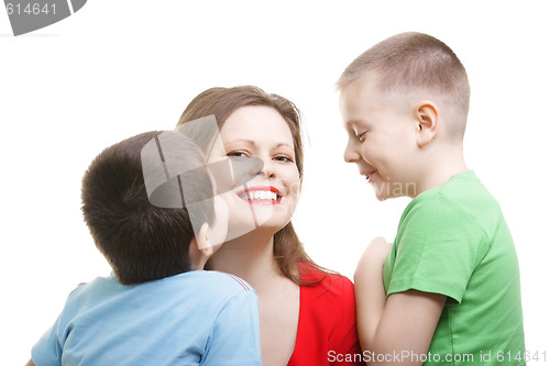 Image of Kids around mommy