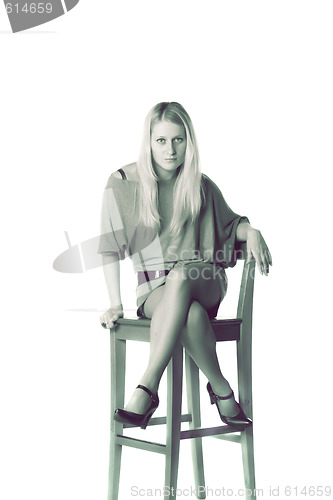 Image of Girl on high stool