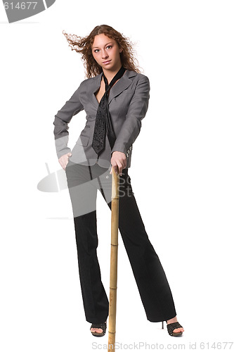 Image of sexual girl in business suit