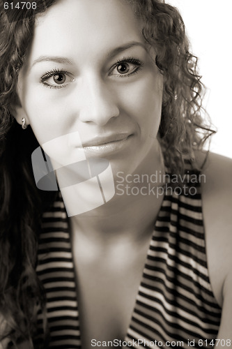 Image of smiling woman portrait