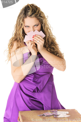 Image of Girl with cards