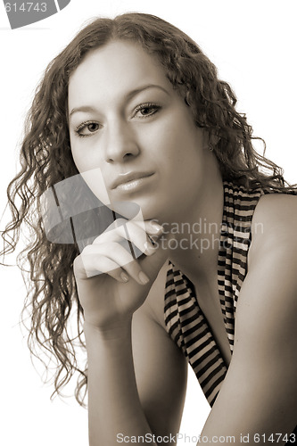 Image of young woman portrait