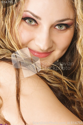 Image of Smiling woman closeup