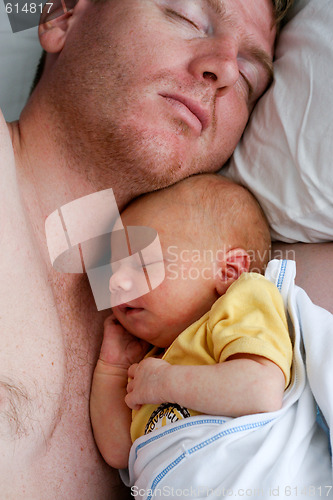 Image of Father and baby