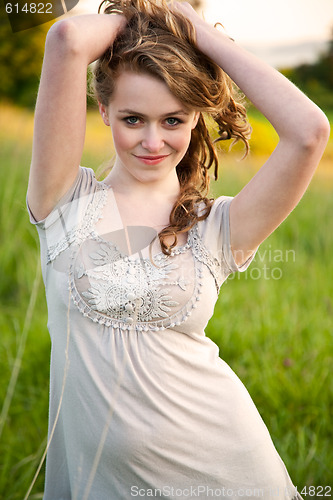 Image of Beautiful summer girl