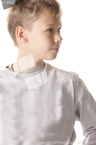 Image of Boy looking side