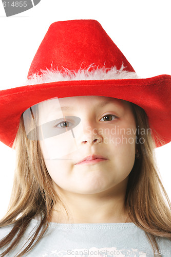 Image of Little girl in red hat