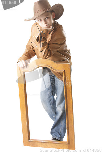 Image of Little serious cowboy
