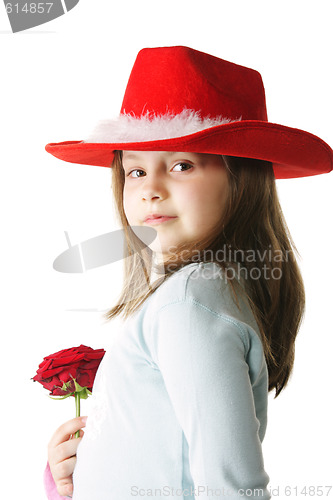 Image of Red hat and rose