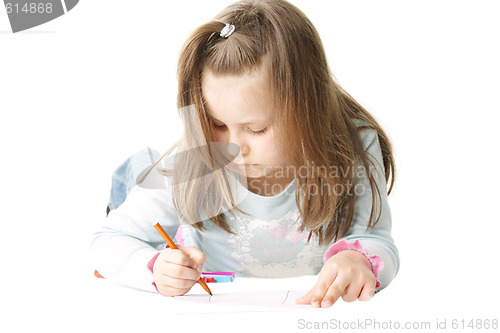 Image of Girl drawing