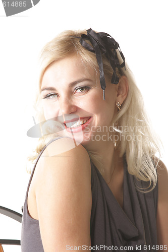 Image of Bright blonde woman