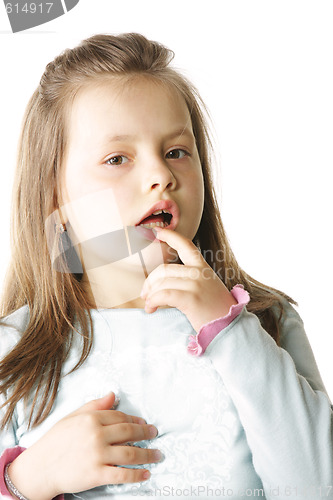 Image of Little girl in blue