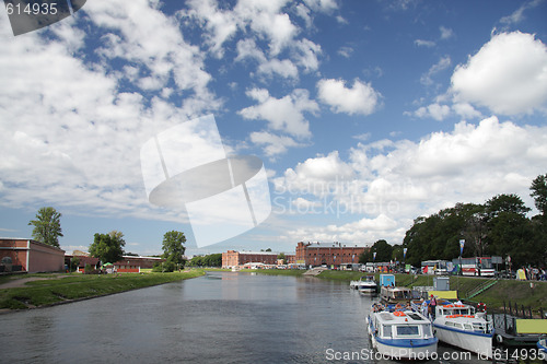 Image of Clouds over river