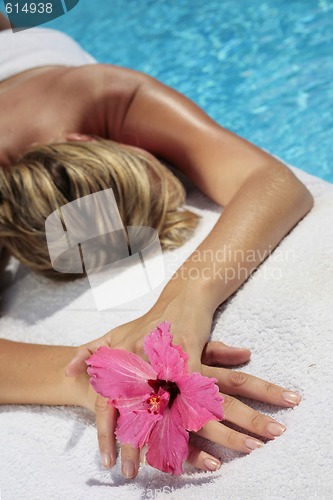 Image of Woman at a Spa