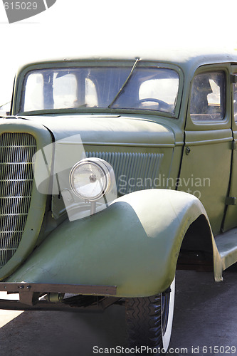 Image of Old rusty military car
