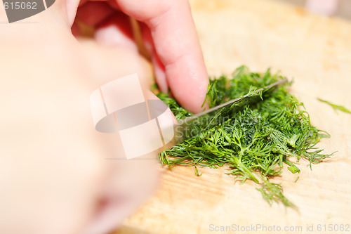 Image of Cutting greens