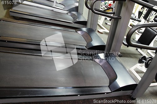 Image of Treadmills in a row