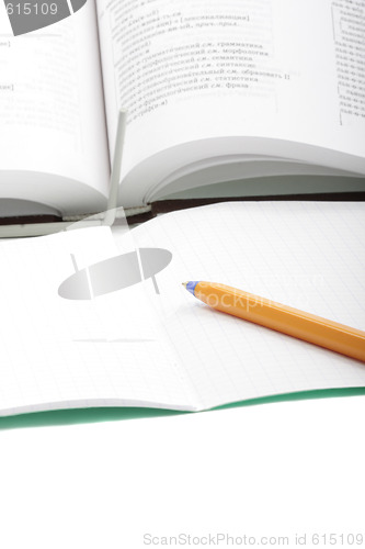 Image of Pen on copybook