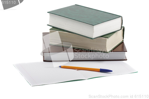 Image of Books pen and copybook