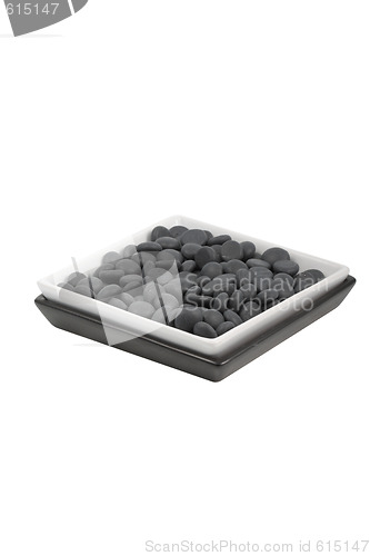 Image of Black pebbles