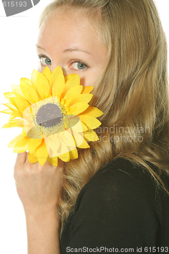 Image of Hiding behing flower