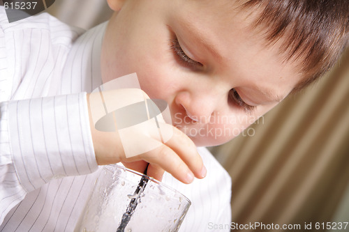 Image of Emptied  juice glass