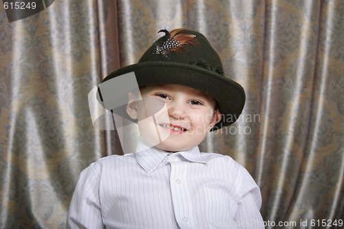 Image of Smiling boy in hat