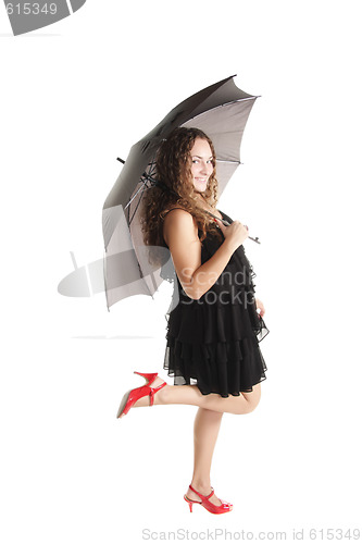 Image of Walking with umbrella