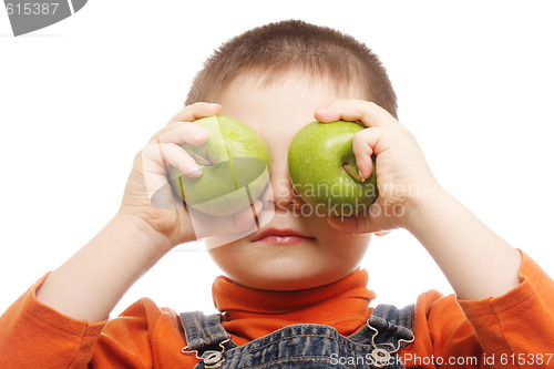 Image of Green apple eyes