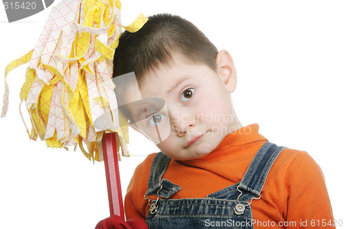 Image of Kid with swab