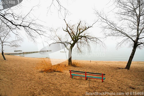 Image of Haze morning on beach
