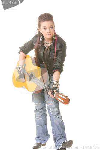 Image of Girl with guitar